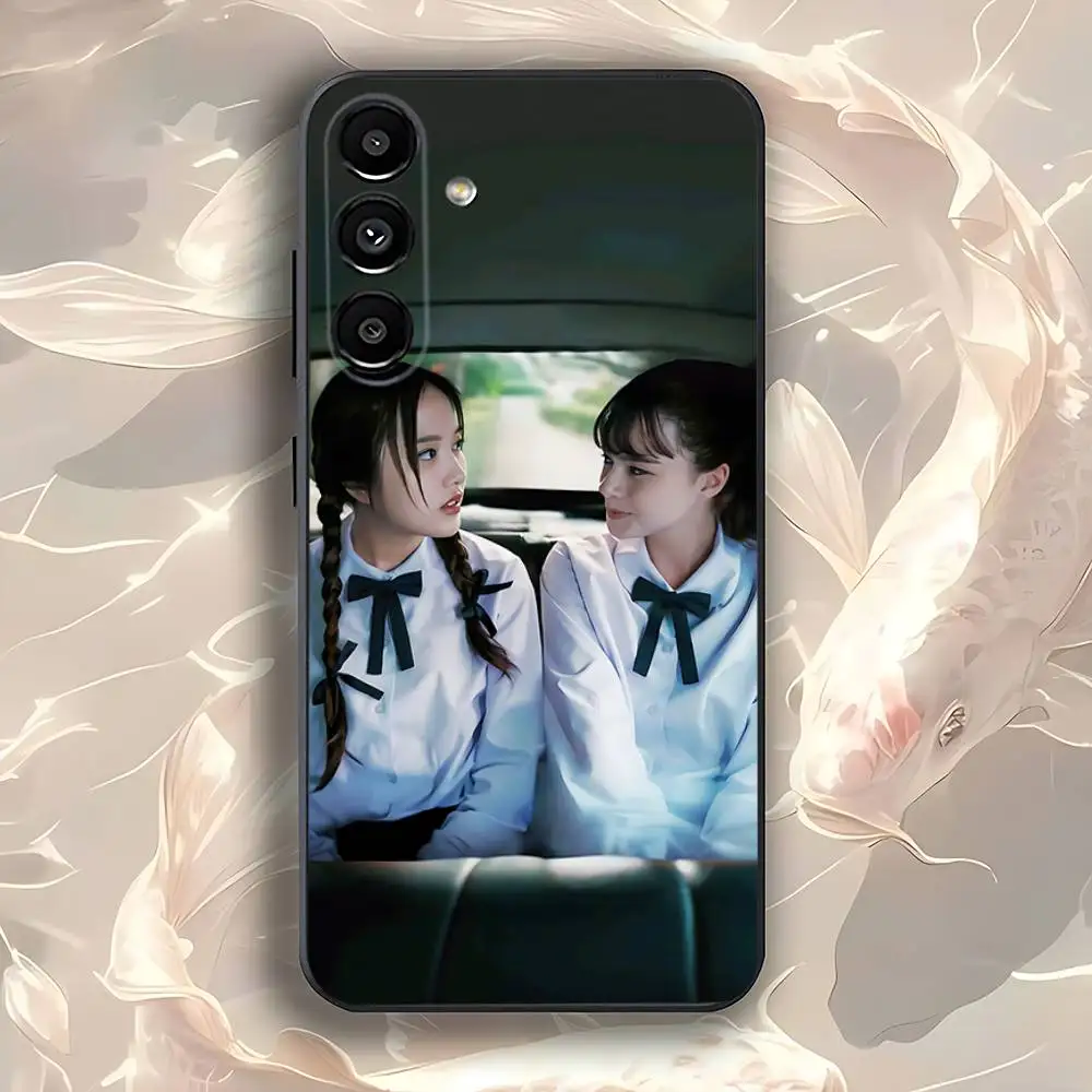 Capa de telefone Pink Theory Freen Becky para Samsung Galaxy A73,31,32,72,41,53,52,71,22,5G,Note,J7,8,9 Capa preta macia