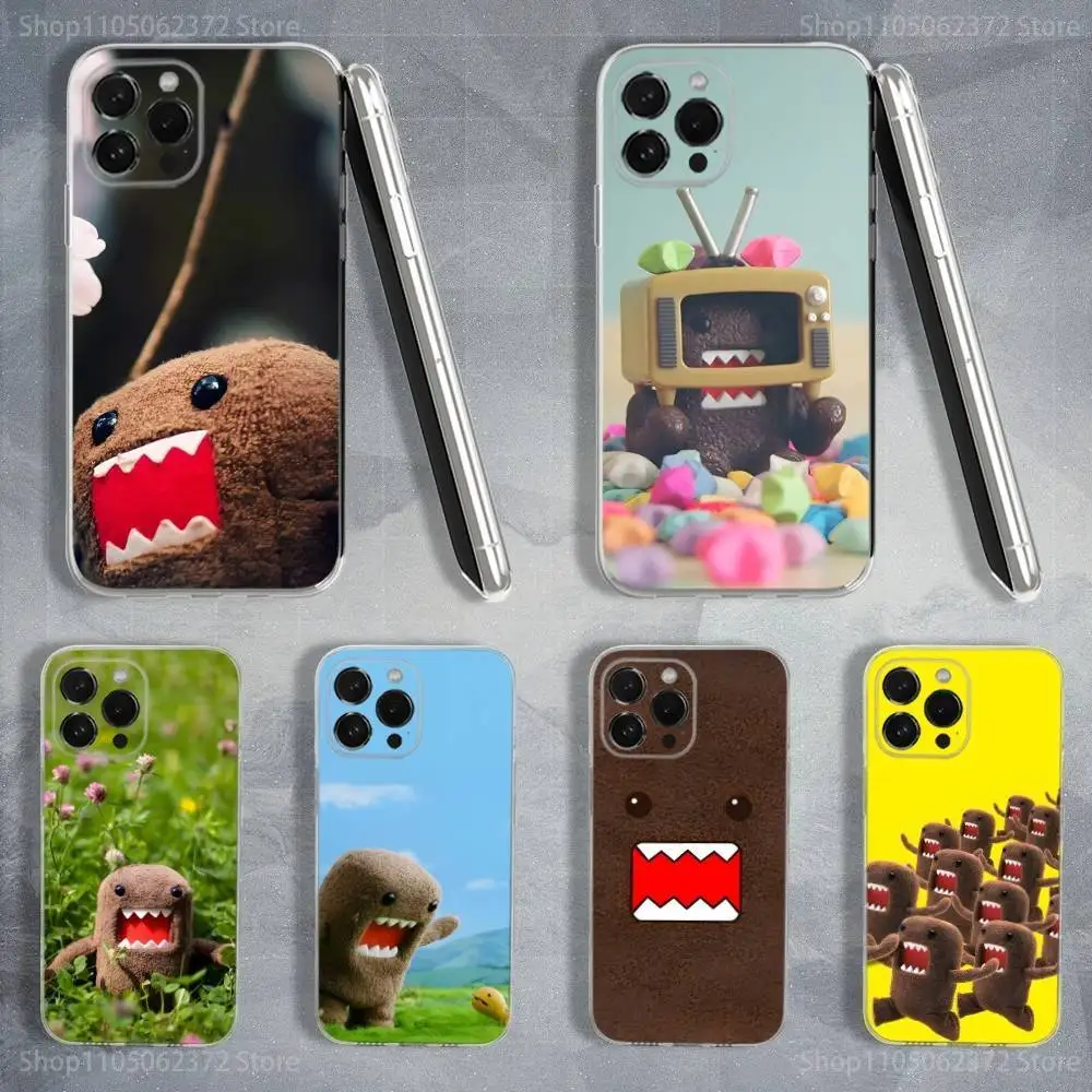 

Cute D-Domo-Kun Art Phone Case For iPhone 16,15,14,13,12,11 Pro,Max,Plus,X,XS,XR,SE,Mini Transparent Soft Cover