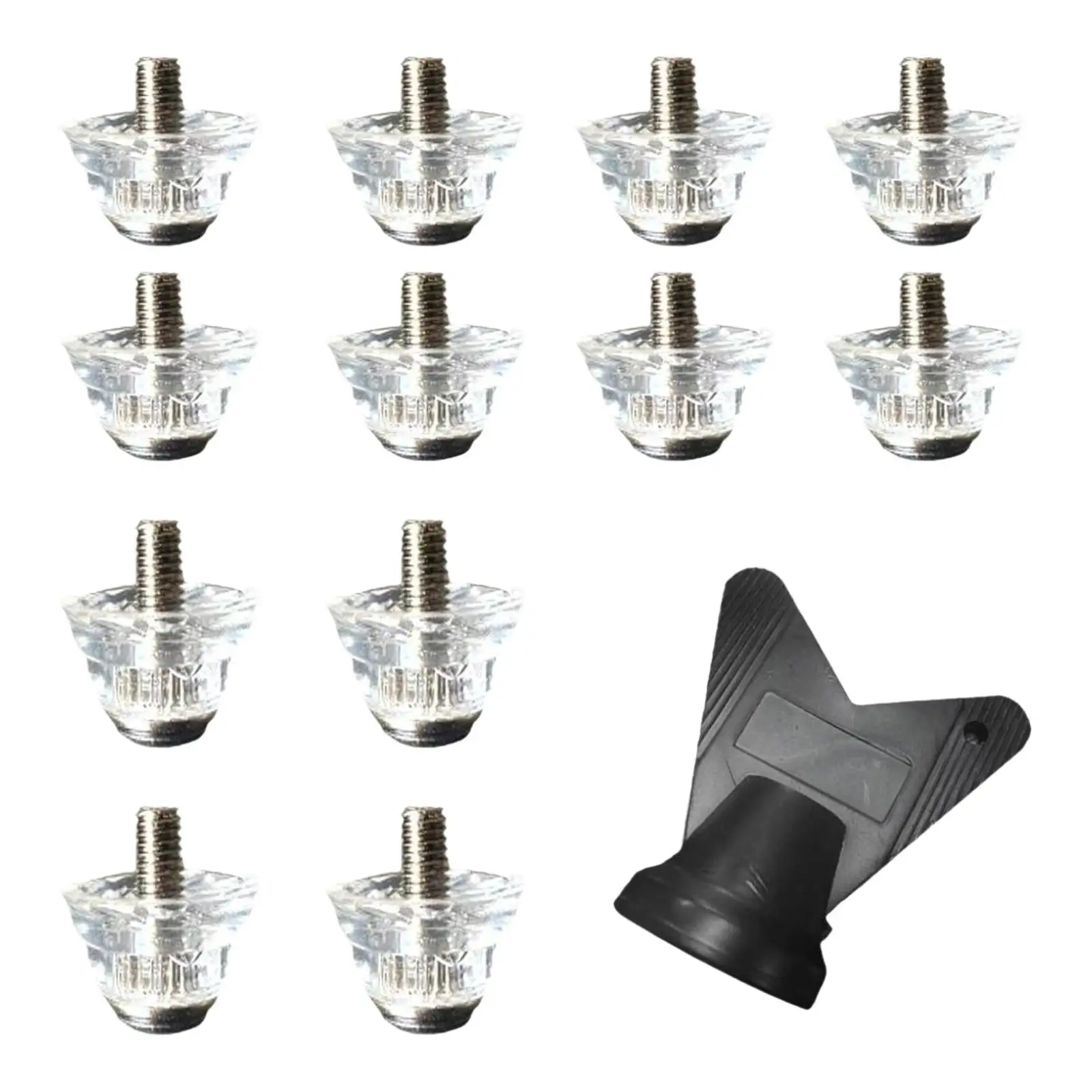 12Pcs Football Shoe Spikes Soccer Boot Cleats Turf Track and Field Firm Ground Replacement Studs for Athletic Sneakers Sports