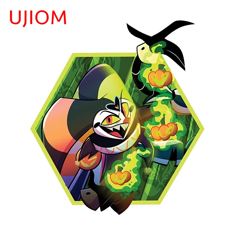 Ujiom 13cm x 11,6 cm helluva Chef Anime Bilitzo Wanda uf kleber Persönlichkeit Vinyl Kühlschrank Kinderzimmer Aufkleber Raum dekor Zubehör