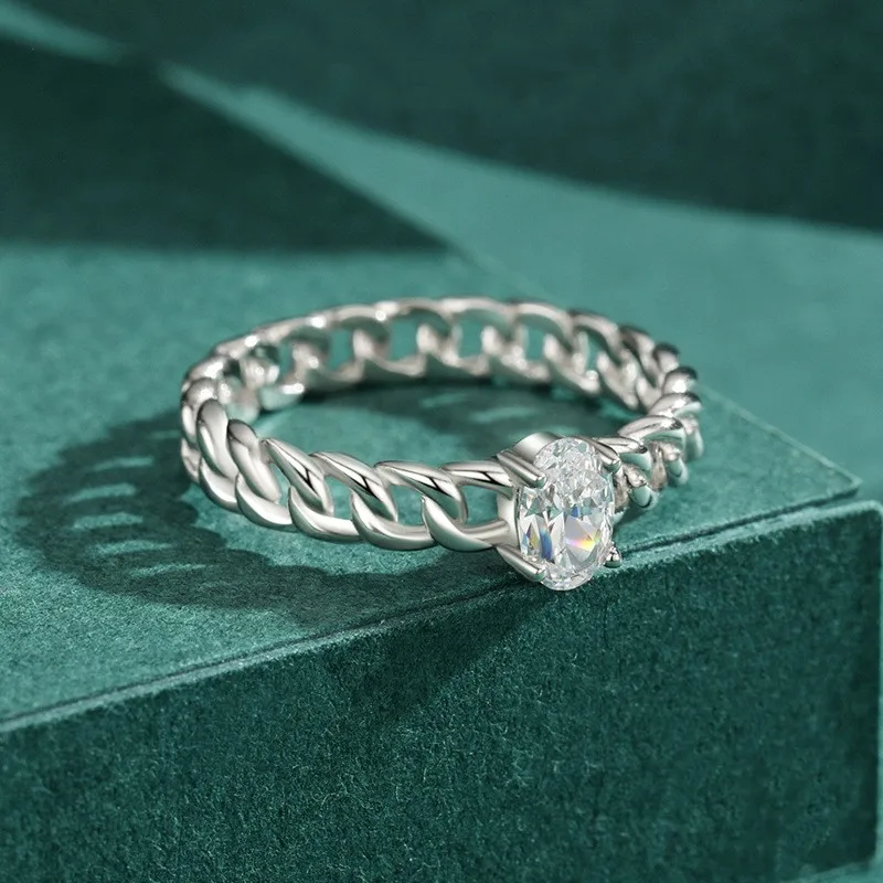 

Новые свадебные украшения из чистого серебра S925 Anillos De Compromiso, обручальные кольца