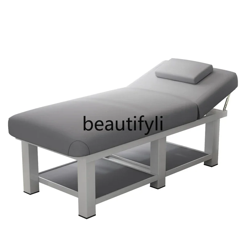 Cama de beleza massagem fisioterapia cama de massagem dobrável moxabustão tatuagem bordado cama de cílios com furo