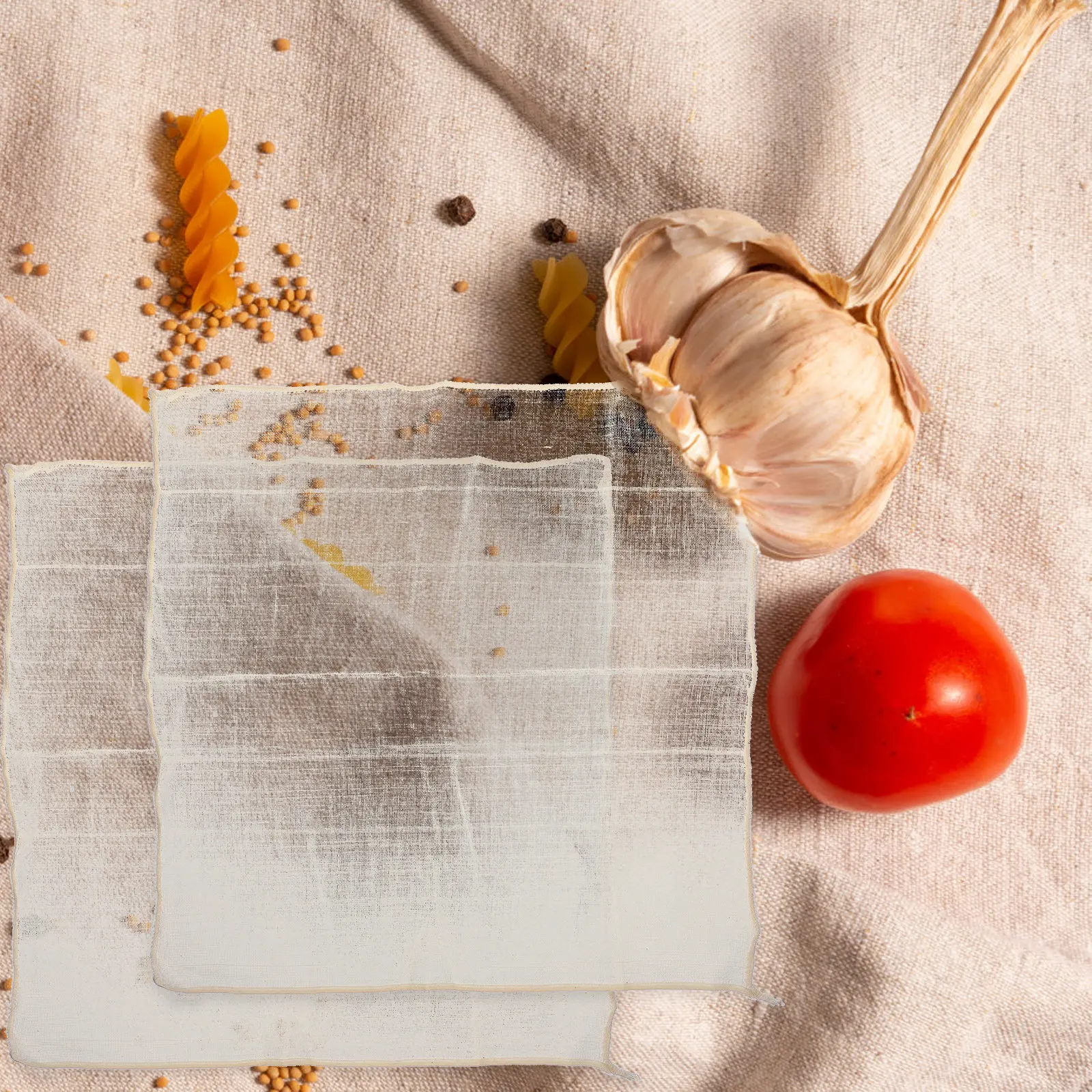 6Pcs Pure Cotton Cheesecloth Reusable Kitchen Cloths for Straining Tofu Nut Milk Yogurt Cooking Cheese Making Supplies