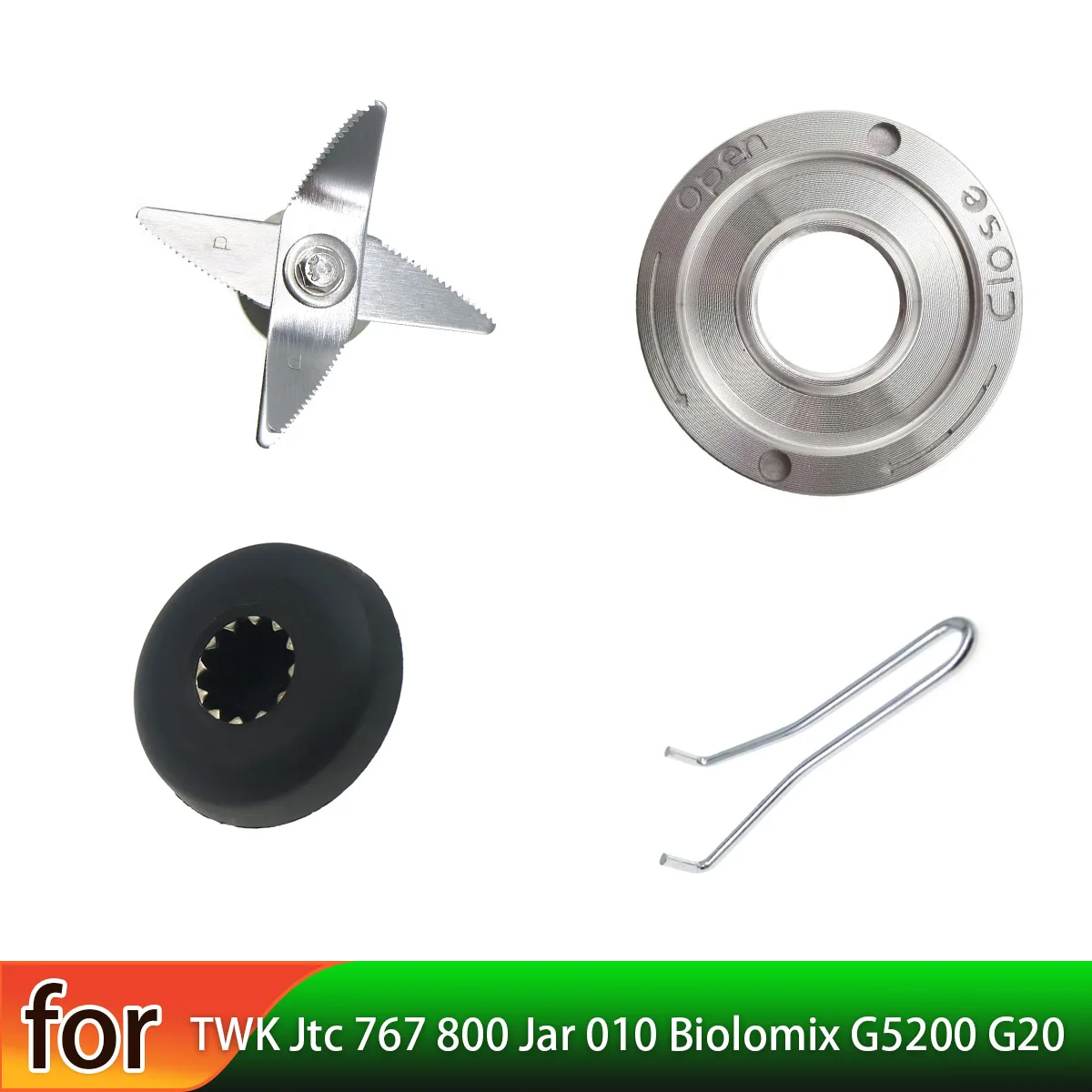 High Quality  2L Blender Juicer Blade Knife Replacement Parts for TWK TM 767 800 TWK Jtc 767 800 Jar 010 Biolomix G5200 G20