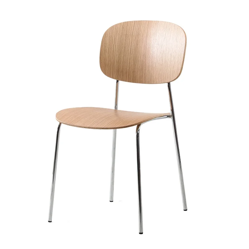 

Minimalist solid wood dining chairs, household dining tables, chairs and stools, retro style coffee shop