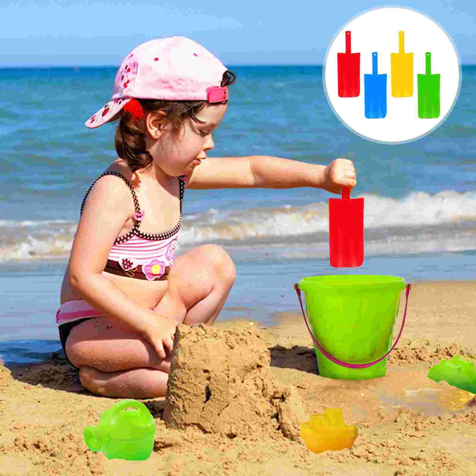 4 Pcs Beach Toy Sand Dredging Toys Single Plaything Kids Plastic for Scoop Child Baby Children’s