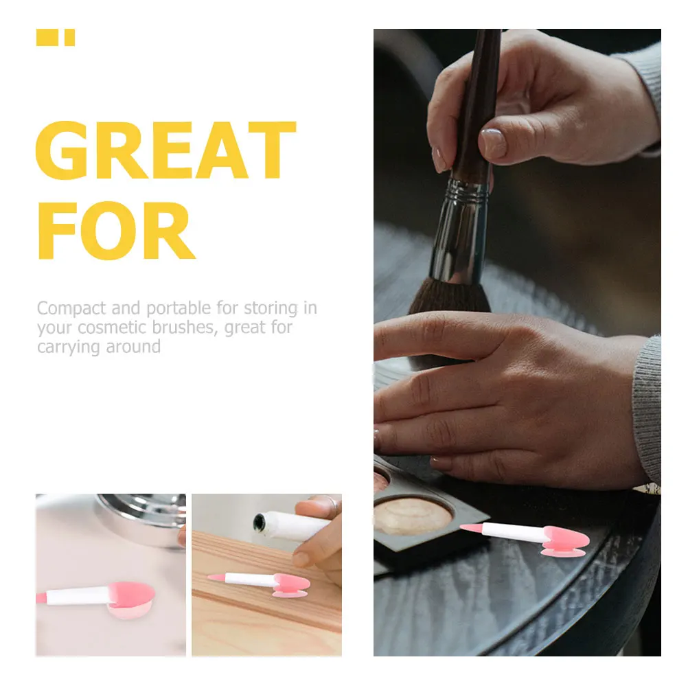 

8pcs Lip Covers Silicone Protectors Travel Dust Proof Makeup Cases Anti Lost Brush Guards For Daily Use Portable Lip