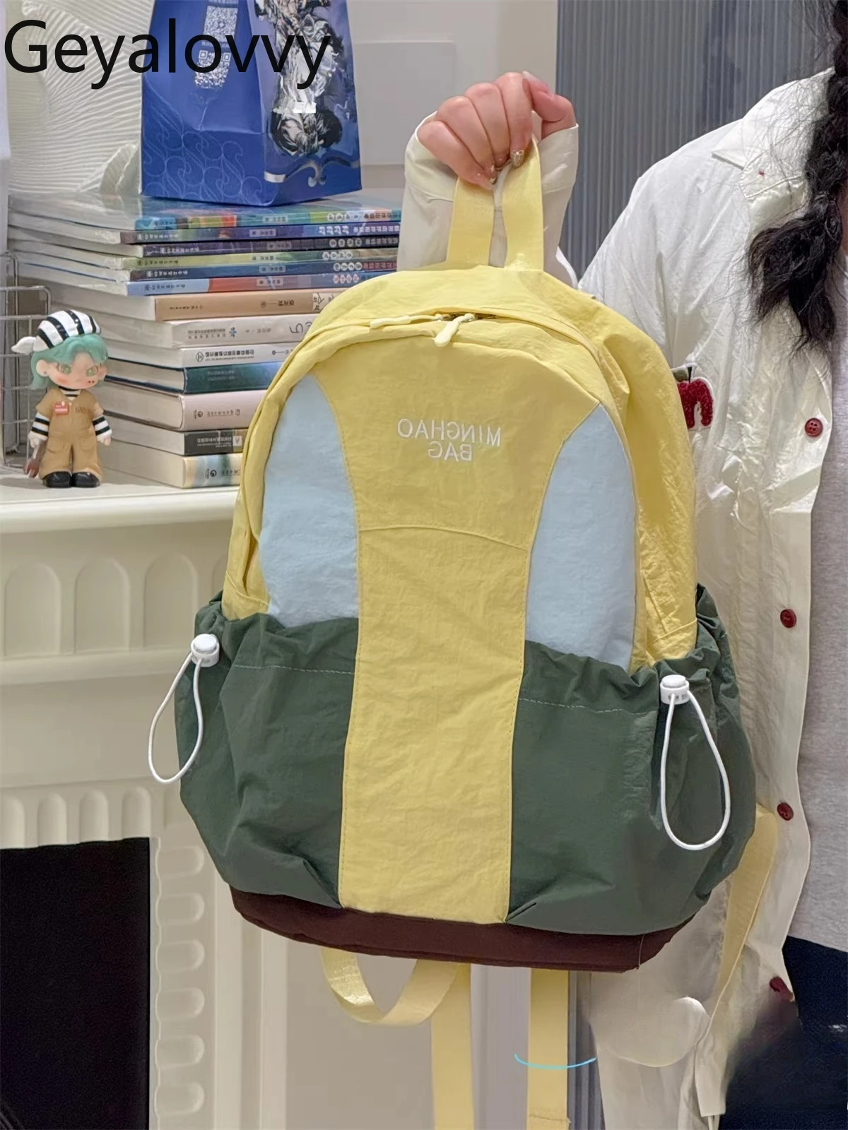 

Легкий повседневный рюкзак для походов и путешествий, женский, студенческий, в американском стиле, мини-рюкзак для книг, легко сочетается с одеждой