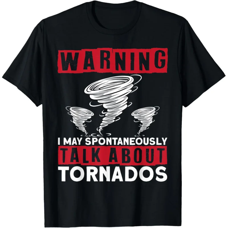 Discussing Creative Pattern Printed Tornado Hurricane T-shirt