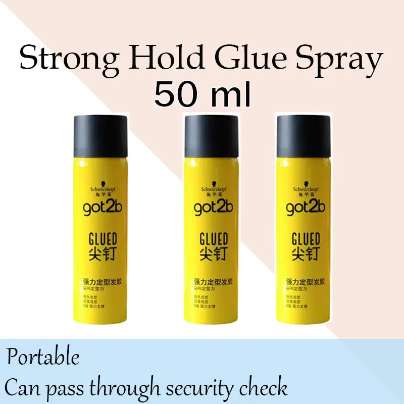 150ml Got2b glued freeze spray screaming hold for hair Glued Water Resistant Spike Grip Chunk Wig Accessories Strong Hold