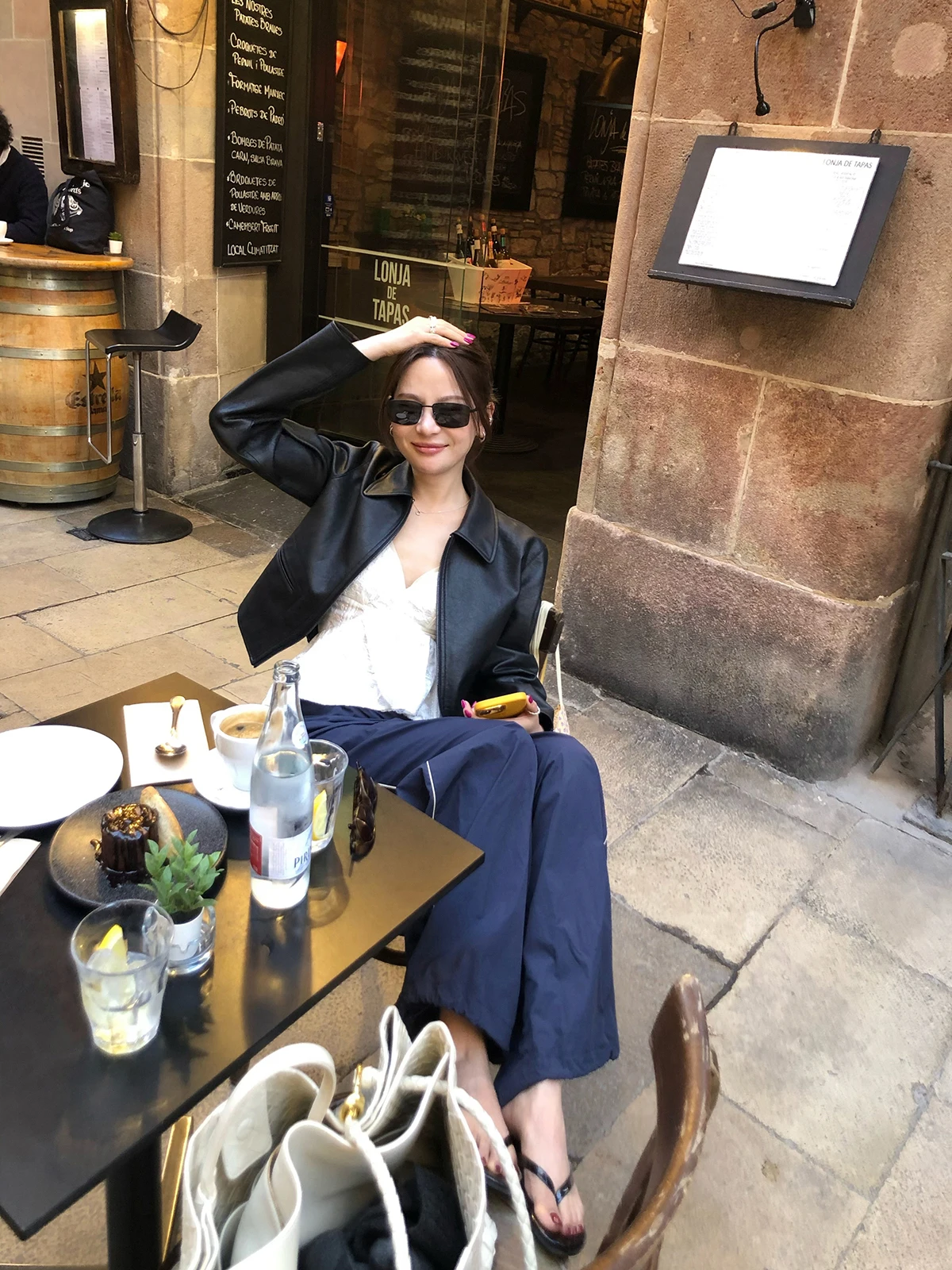 Wxlstudio ort couro pu jaet legal e sli casaco de motociclista feminino outono outerwear retro sle zíper corte reto