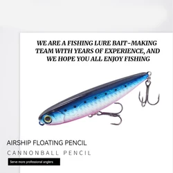 Señuelo Lápiz Superficie Airship – Lanza Lubina a Largo Alcance