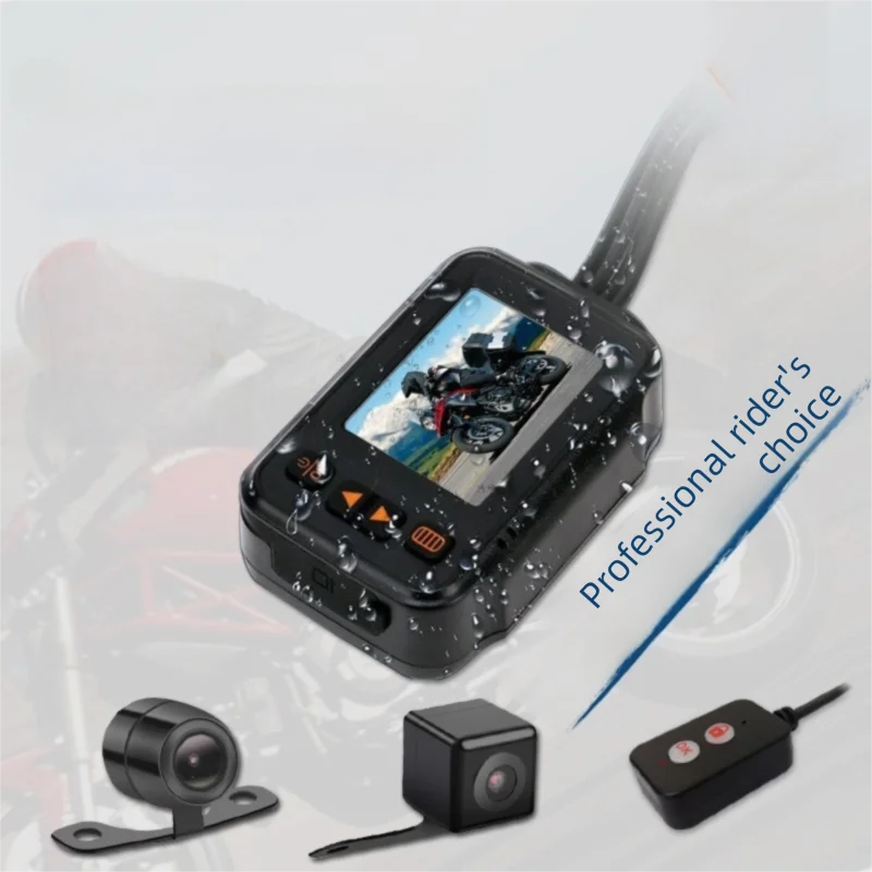 top sale HD Motorcycle DVR with 120° Front Rear Lens Dash Cam IP65 waterproof Electric Vehicle Riding Recorder With wired remote
