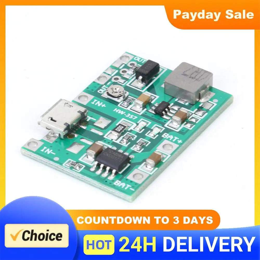 3.7V 9V 5V Adjustable Step-Up Boost Converter 18650 Battery Integrated Circuits Counterclockwise Rotating Boost Of Positioner