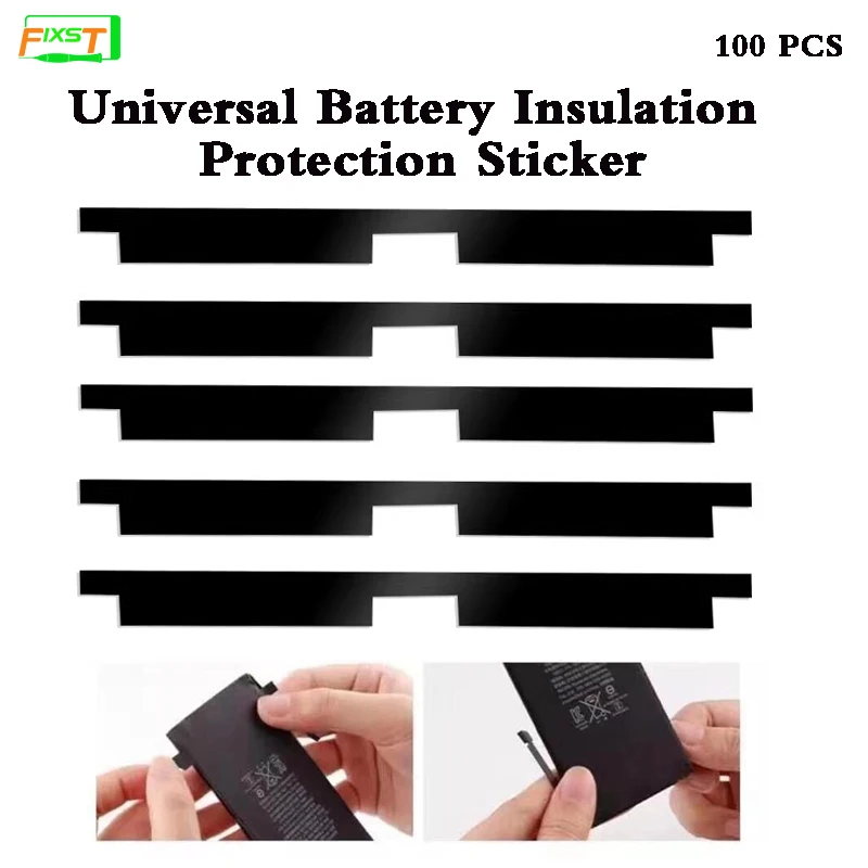 Universal Battery Insulation Black Protection Sticker for IP X-14 Series Battery Replace Soldering Repair Insulating