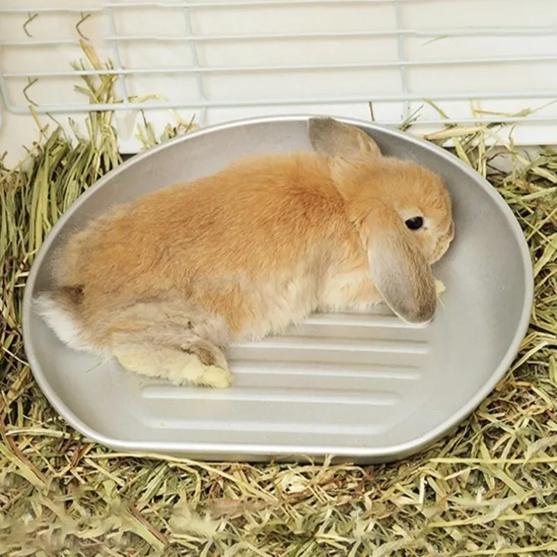 

Metal Pet Rabbit Bed Cold Oblique Aluminum Pet Kitten Mat Bed Little Cat Hedgehog Cold Nest Box for Summer Cooling Cat Nap Boxes