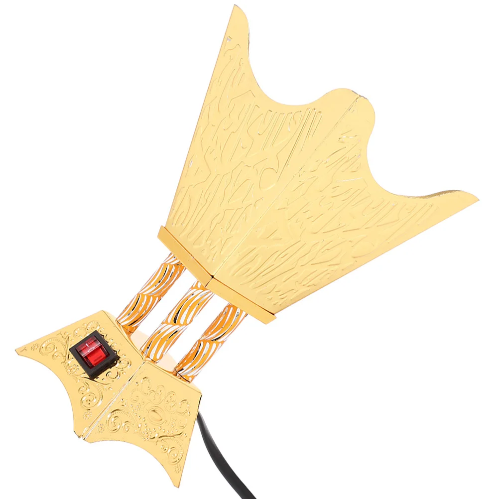 

Electric Incense Burner Vintage Arabian Style Desktop Censer Adornment Us Plug Exquisite Appearance Peaceful