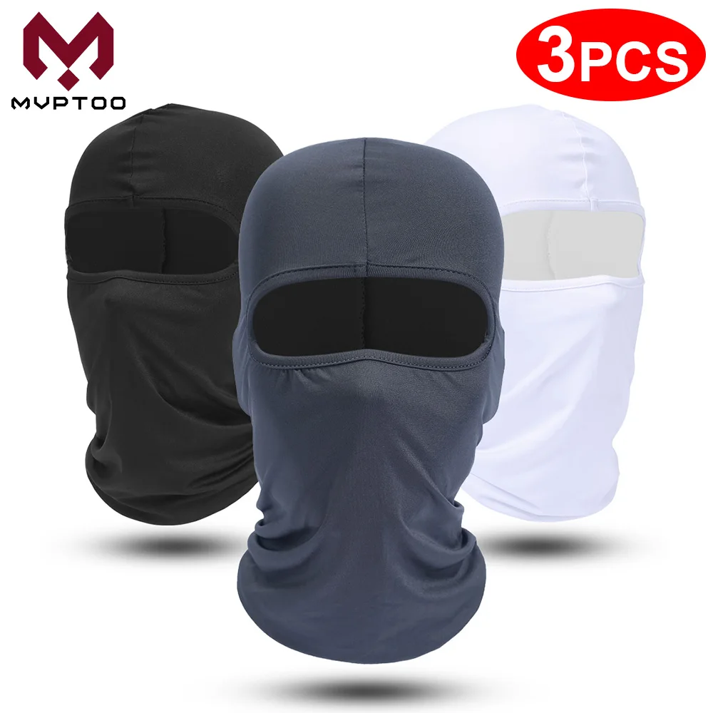 

3PCS Summer Outdoor Cycling UV Protection Hat Men Bicycle Motorcycle Balaclava Motorbike Racing Helmet Liner Cooling Beanies Cap