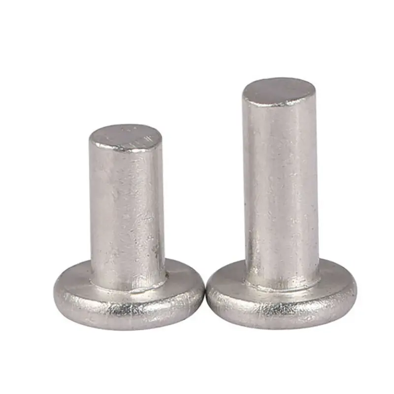 GB109 M2 M2.5 M3 M4 M5 M6 M8 سبائك الألومنيوم الصلبة شقة رئيس غاطسة رئيس برشام الذاتي توصيل قرع اليد تدق برشام