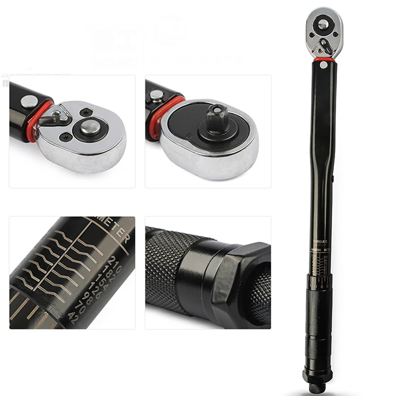 3/8 Inch Torque Wrench 5-60N.m Two-Way Precise Ratchet Wrench Repair Spanner Key Car Repair Square Drive Hand Tools