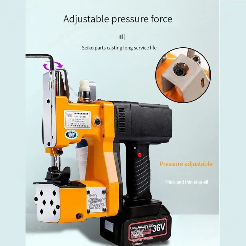 Новая портативная швейная и ткацкая машина, электрическая промышленная упаковочная машина с литиевой батареей