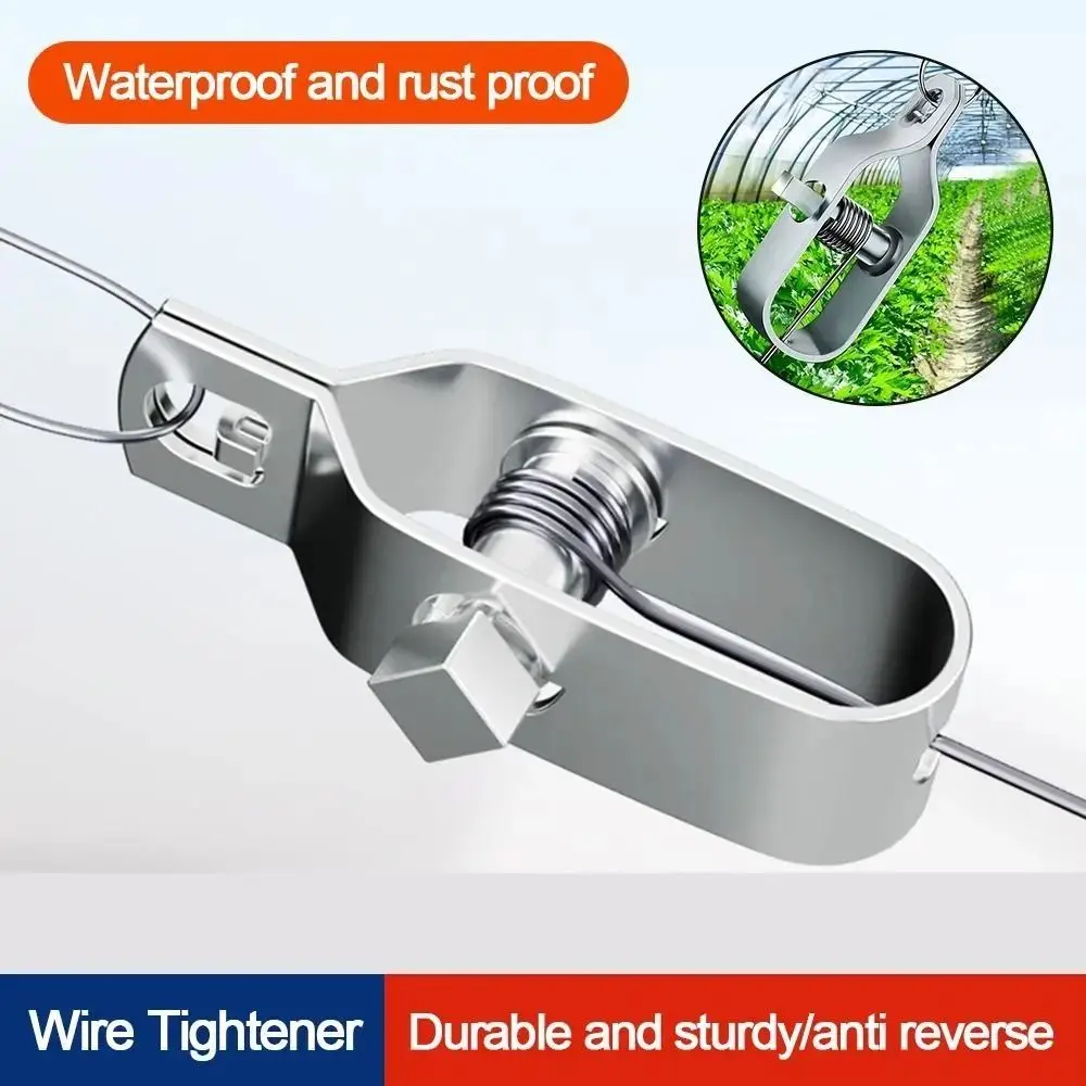 

10 шт. Регулируемые натяжители для стального троса, кабельных стяжек, фермерских ограждений, многофункциональные натяжители для виноградных лоз