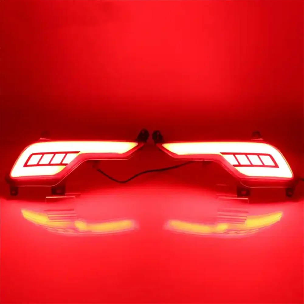 Car LED Tail Light For Hyundai Santa Fe/IX45 2016 2017 Reflector Rear Bumper Light Fog Lamp Stop Brake Light