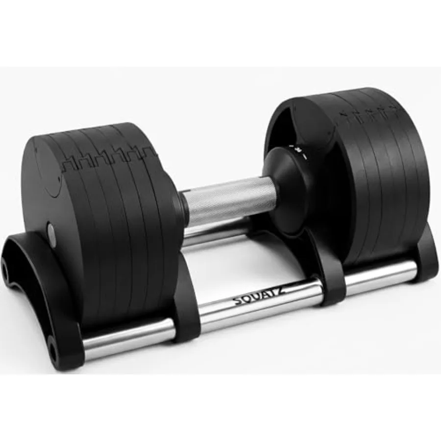 

Регулируемые гантели с быстрой сменой веса, компактный набор, черные, с нескользящей ручкой, надежная система фиксации, усиленная конструкция
