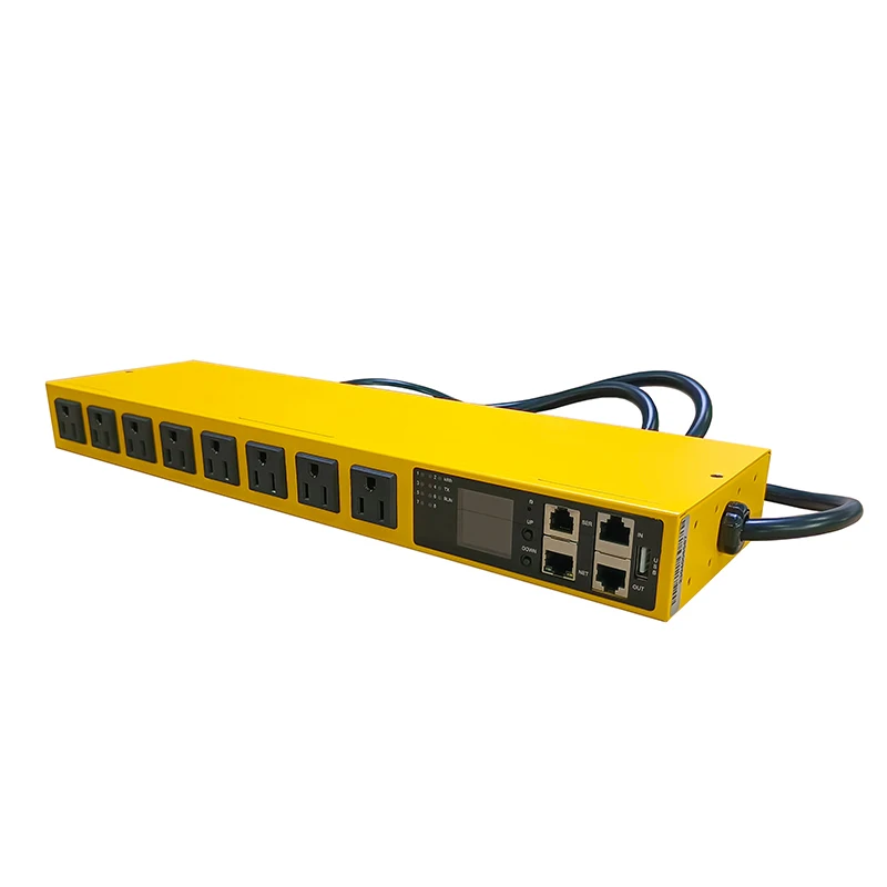 Smart PDU Cabinet Socket 8-Port 15 amps SSH telnet SNMP 485modbus- RTU Programming Development Network Remote Control Room Aging