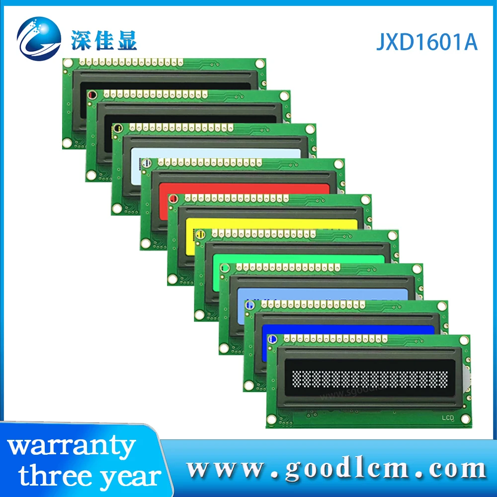 1601VA Lcd Display 16 * 01VA Witte Letters Op Zwarte Achtergrond Splc780d Controller 16X1 Lcm Module 5V of 3V Power Supply16Pin