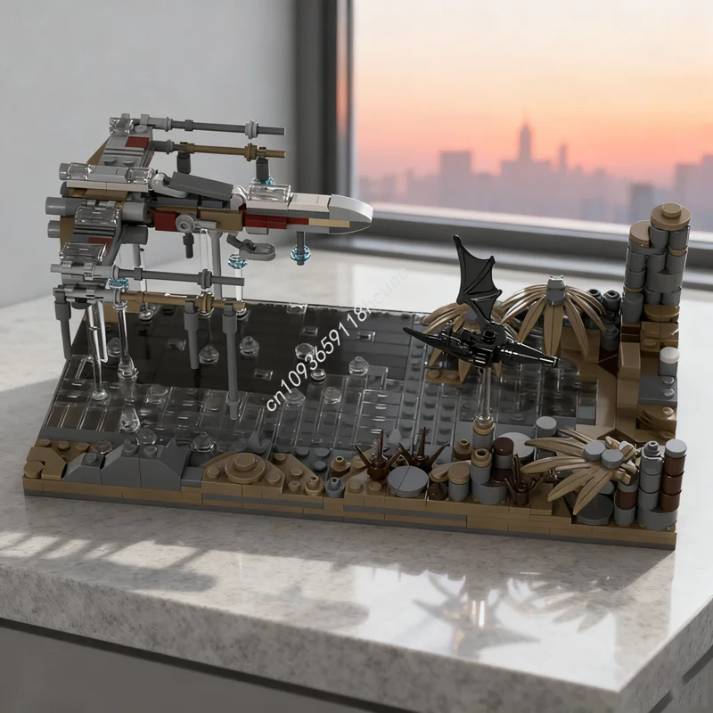 

707pcs MOC Mini size Episode 5 DAGOBAH Star Battle Model Building Christmas gift blocks toy DIY creative idea Education Brick