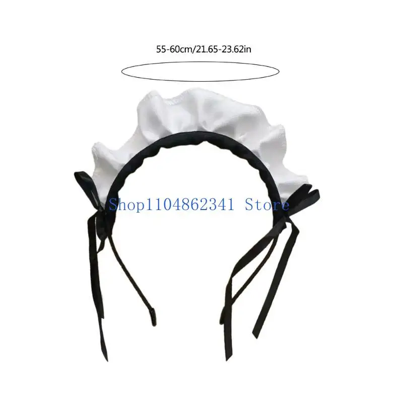 5asd Người Giúp Việc Băng Đô Quấn Tóc Xù Đầu Người Giúp Việc Cosplay Tóc Vòng Mũi Cho Nữ Cô Gái