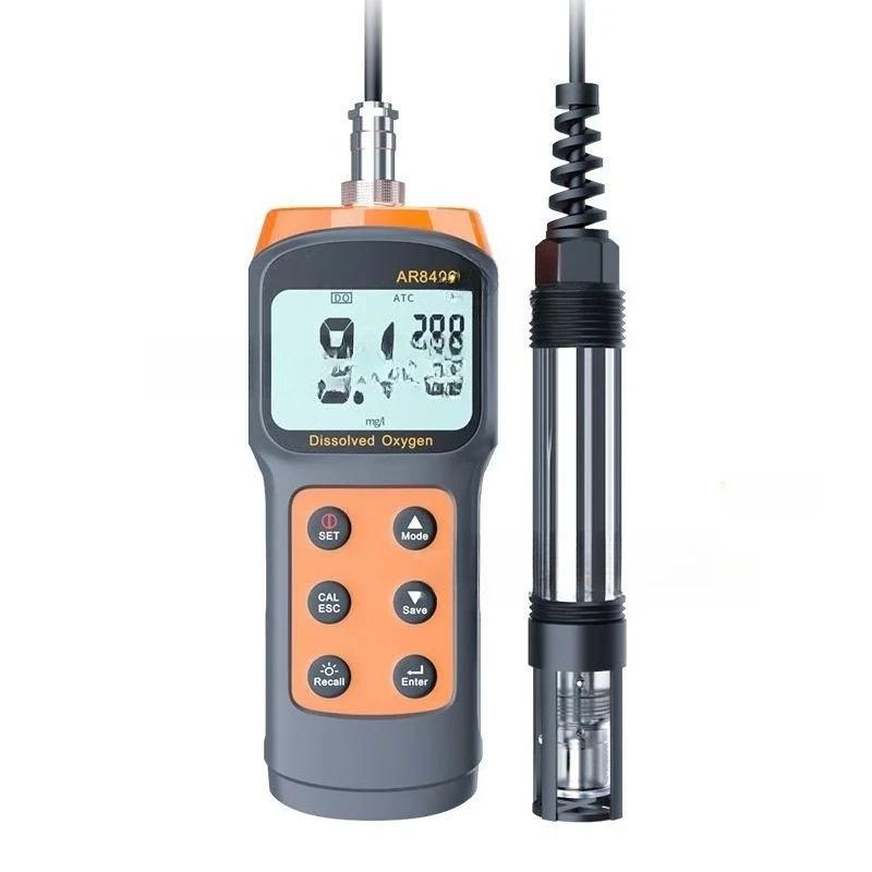 Oxygen Contents Detector Aquaculture DO Tester 0-30mg/L Digital Dissolved Oxygen Meter Water Quality Tester Measuring Range ABS