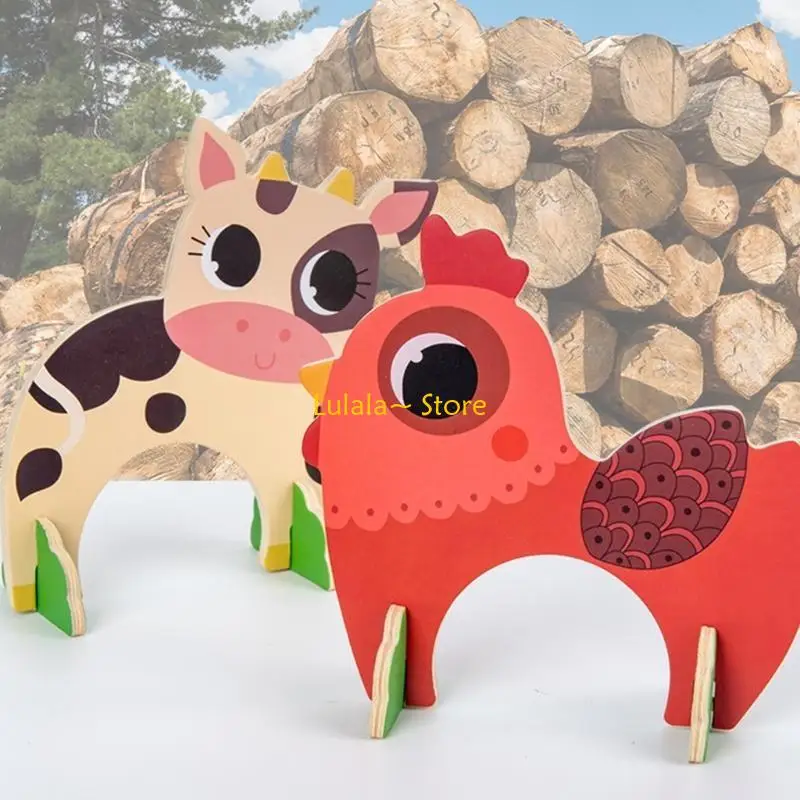 

Y4QA Портативная деревянная игра в крокет для детей, навыки строительства, садовые развлечения