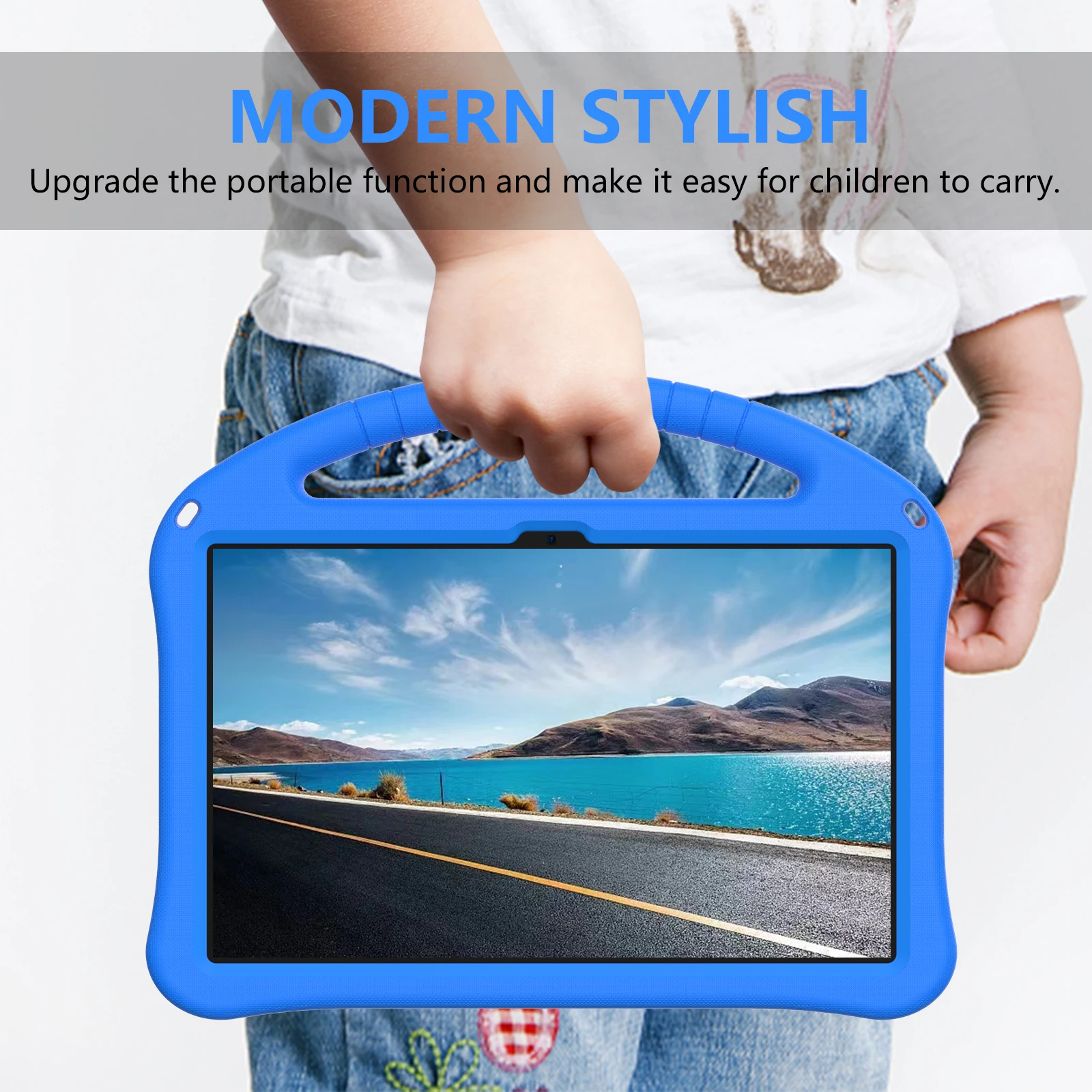 EVA Case For Huawei Honor Pad 20 10 9 X8b X8a X9a X9 X8 Pro X7 MatePad SE 11 10.4 Pro 12.6 10.8 Hand Holder Kids Kickstand Cover