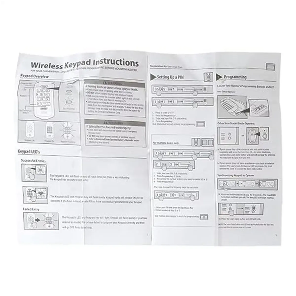 

Power Tool Sets Wireless Garage Door Remote Opener Keyless Keypad Fits for Genie Intellicode Older Models GWKP, GWK-IC, ACSDG, A