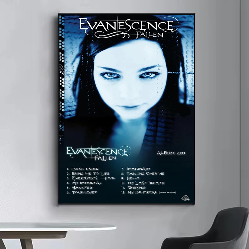 

Evanescence Band Poster Aesthetic Room Decor Man Decoration Bedroom Canvas Wall Art Mural Decorative Paintings Interior Posters