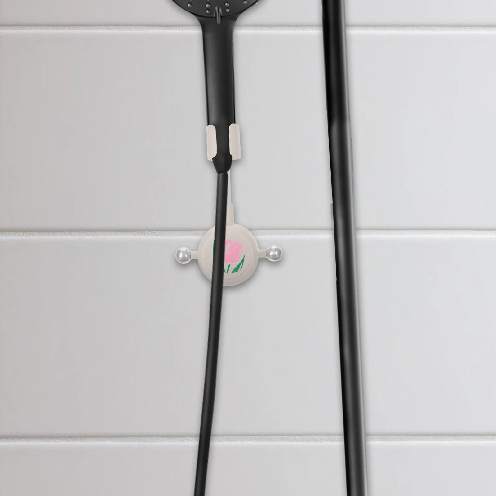

No Drill Adjustable Tulip Suction Cup Shower Holder Handheld Shower Head Bracket for Bathroom Friendly Use