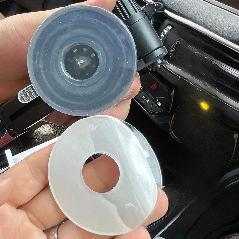 3pcs[Perforated Suction Cup Adhesive Film] Car Suction Cup Strong Adhesive Film Suction Cup Auxiliary Sticker Double-sided