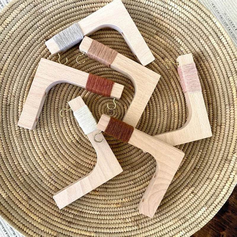 1 قطعة الخشب الطبيعي جدار النبات الشماعات معلقة اناء للزهور هوك الشمال زهرة قوس للفوانيس الرياح الدقات شرفة ديكور المنزل #4