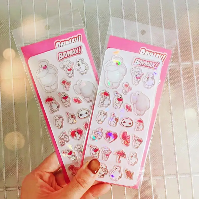 

Disney Big Hero 6 Kawaii Cartoon Decoration Anime Related Acrylic Stickers Diy Sticker Toy Birthday Gifts for Boys and Girls