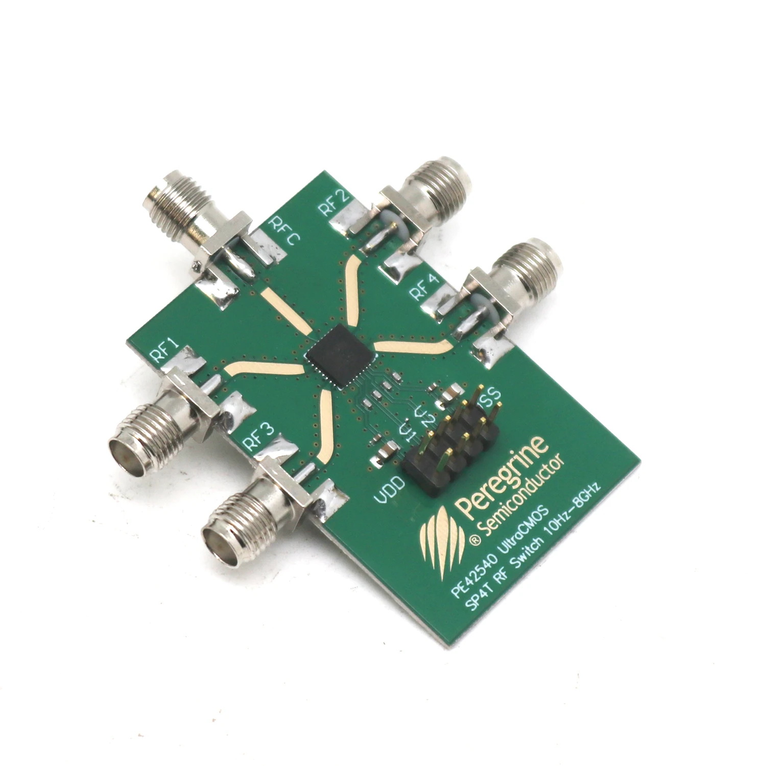 10Hz~8Ghz PE42540 SP4T RF Switch RF Single Pole Four Throw Switch Signal Control FOR HAM Radio Amplifier ATE Test Equipment