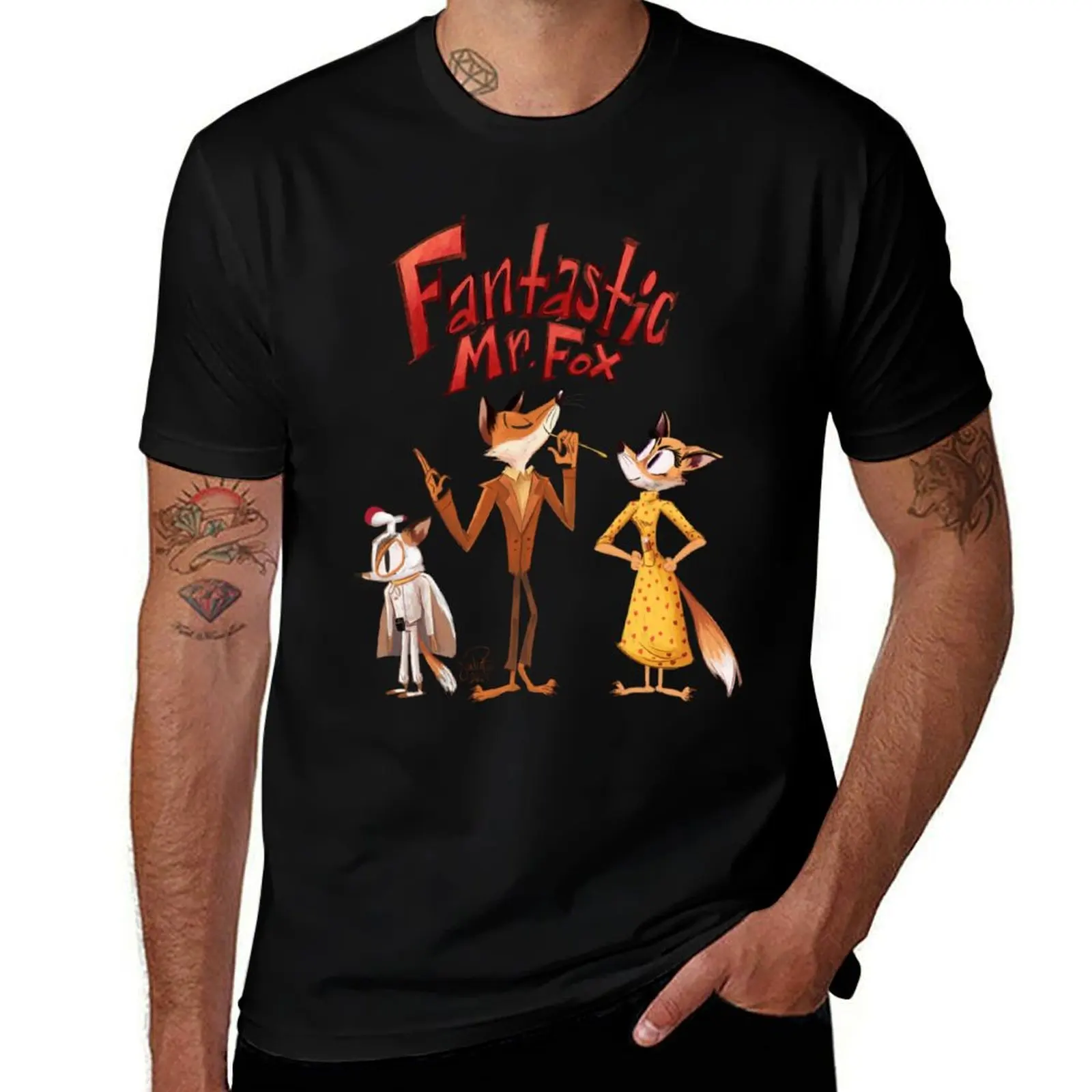 

Fantastic Mr. Fox T-Shirt men t shirt cotton 100% man t shirt summer