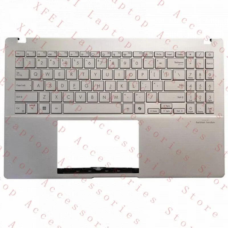 

F Silver Palmrest US Backlit Keyboard for ASUS Vivobook S 15 S5507 S5507Q