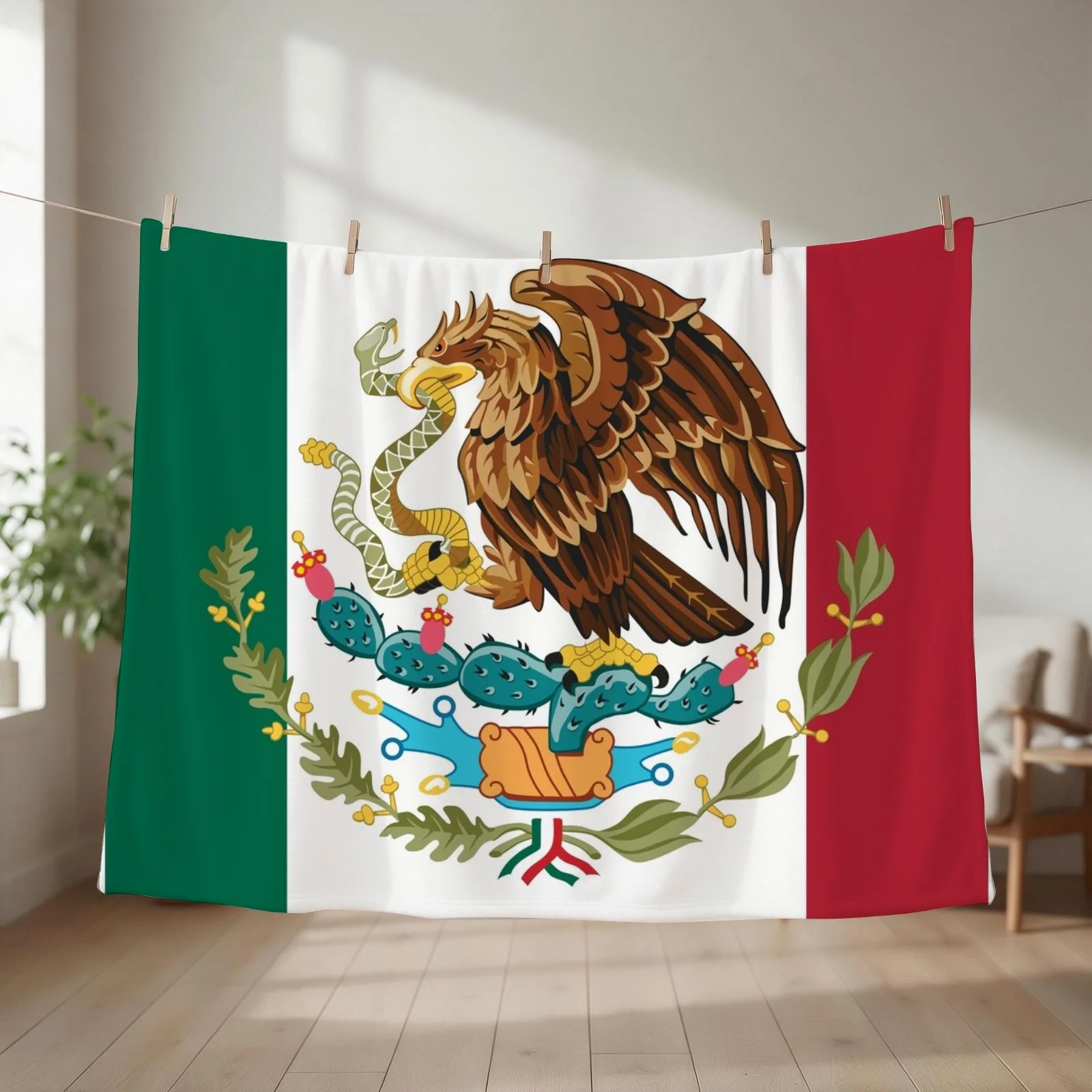 Show off your colors - Mexico Throw Blanket couch cozy soft plush fuzzy picnic outdoor blanket