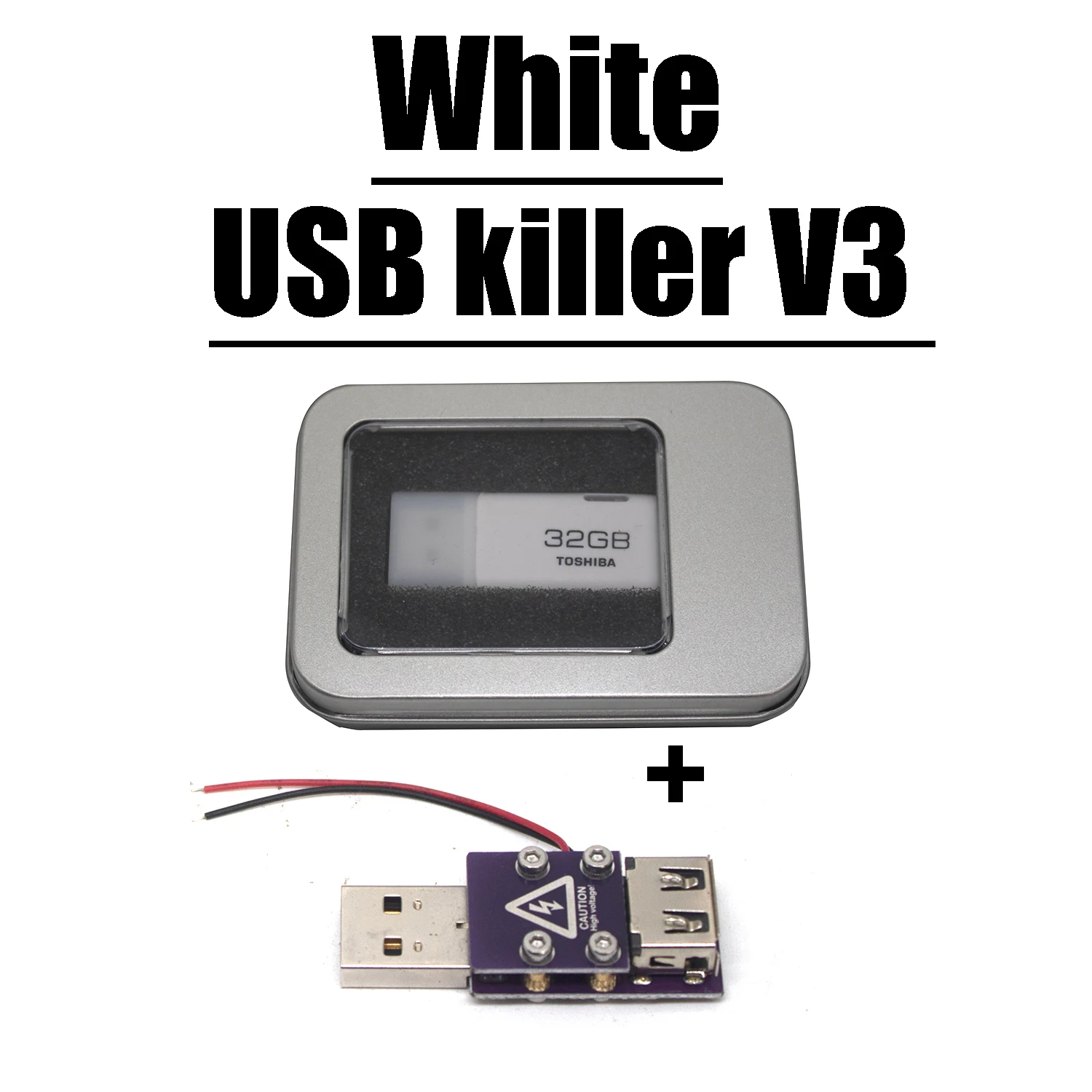 USBkiller V3 USB Killer USB High Voltage Pulse Generator Damaged USB HUB Destroy Motherboard Computer Notebook PC WIFI Router