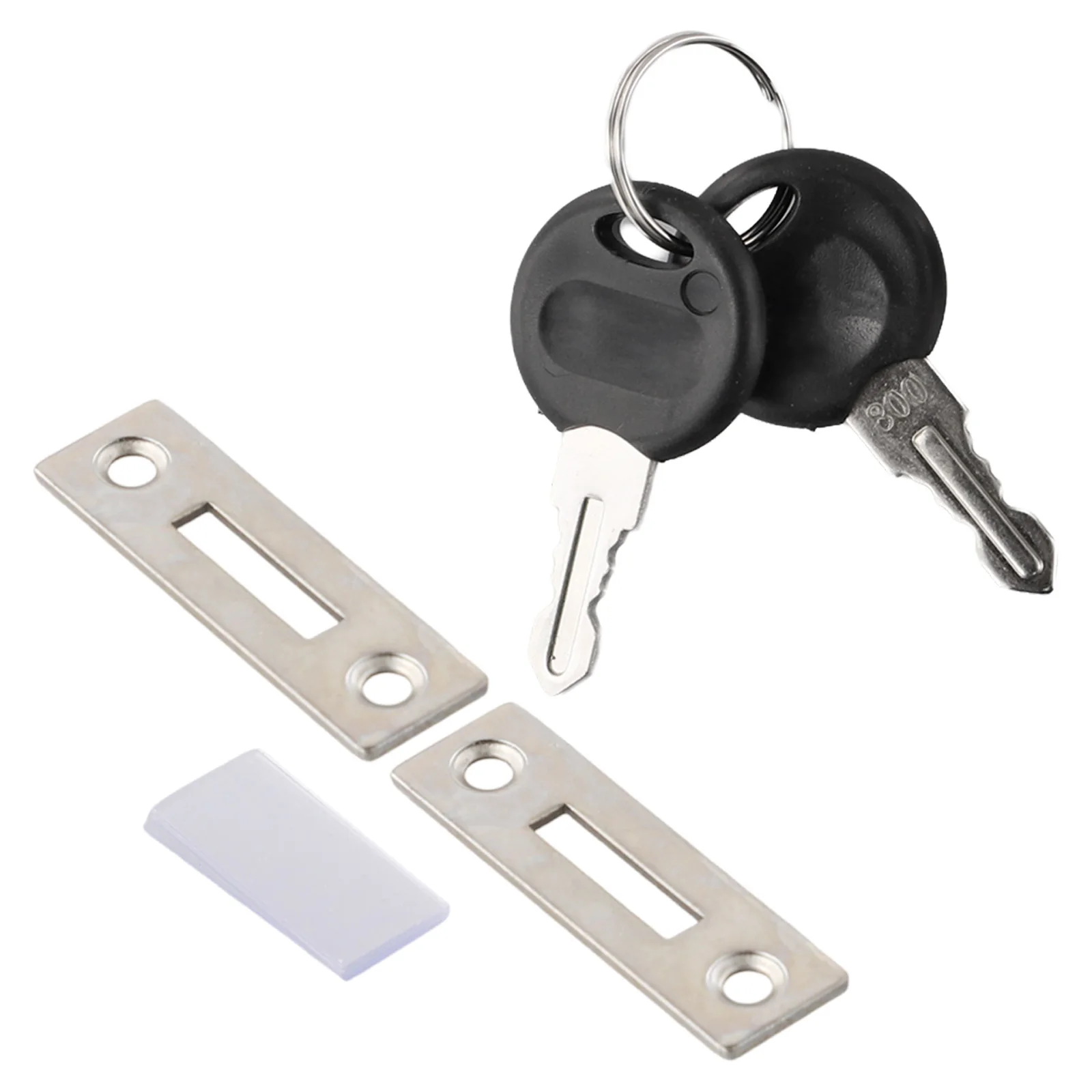 Glass Door Lock For 5-8mm Thick Glass Improvement Keys No Drilling Punch-free Replacement Zinc Alloy Glass Door