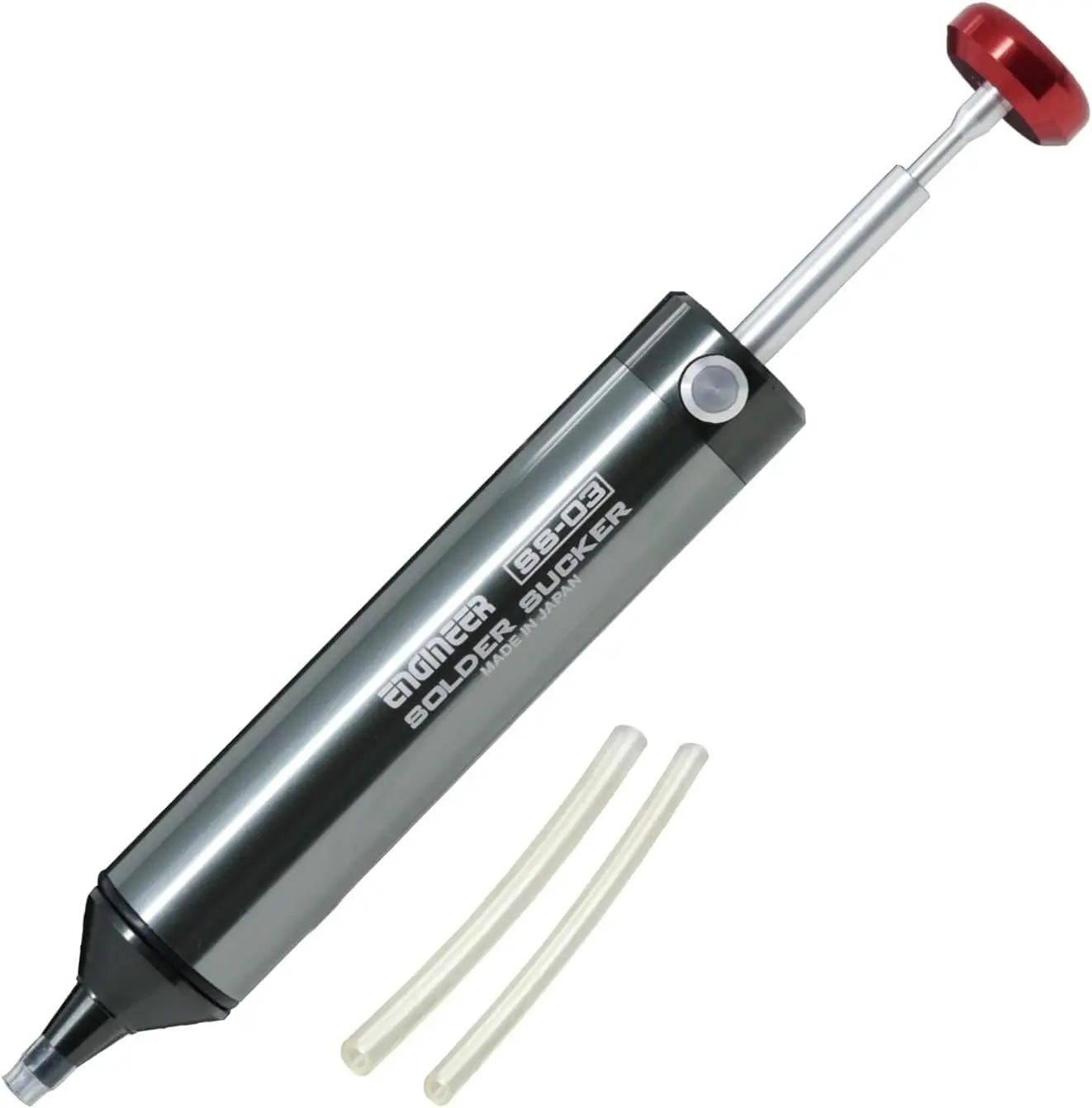 

Solder Sucker Desoldering Pump with Silicone Nozzle for Precise Soldering Work