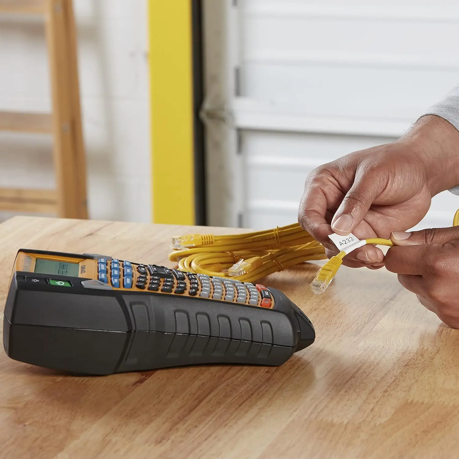 Heavy-Duty Labeling Job DYMO Rhino 6000 Industrial Label Maker Computer Connected Durable Thermal Label Print W/ Hard Carry Case