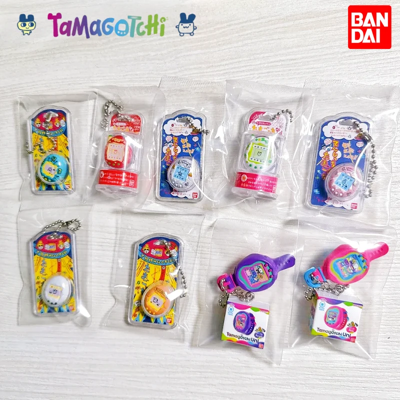 Bandai Tamagotchi Miniatur Blind Box Wave 01 Mainan Gantungan Kunci Permen Misteri Kawaii Dekorasi Tas Hadiah Kejutan Lucu